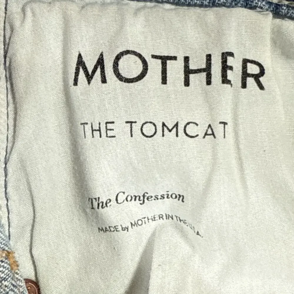 Mother Superior The Tomcat Jeans Size 25 Distressed Button Fly In The Confession